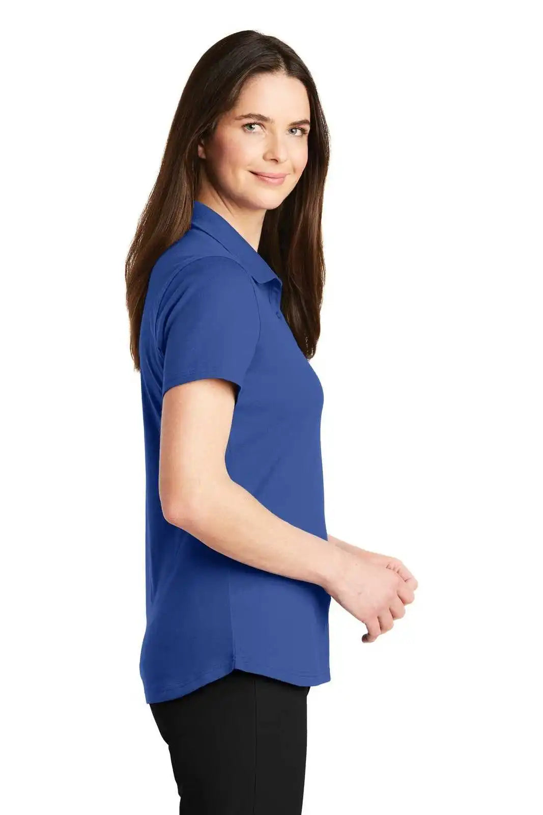 Port Authority Lk164 Ladies Superpro Knit Polo - True Blue