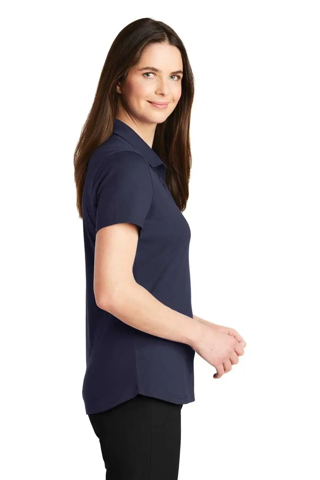 Port Authority Lk164 Ladies Superpro Knit Polo - True Navy