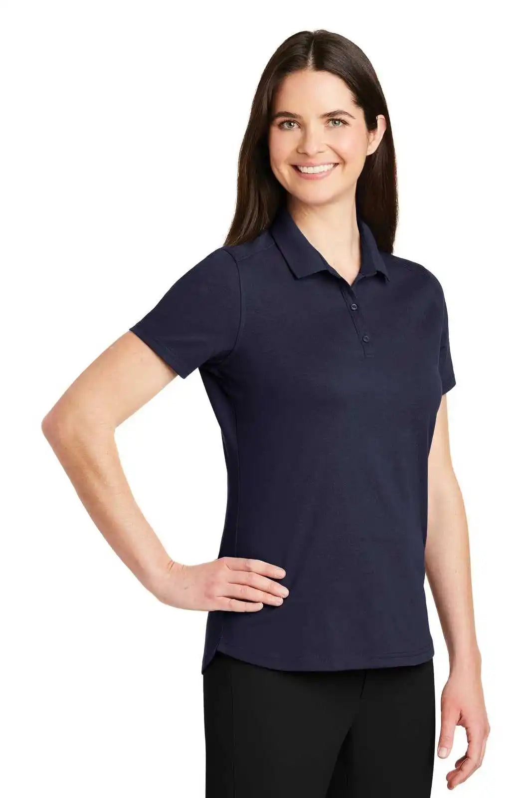Port Authority Lk164 Ladies Superpro Knit Polo - True Navy