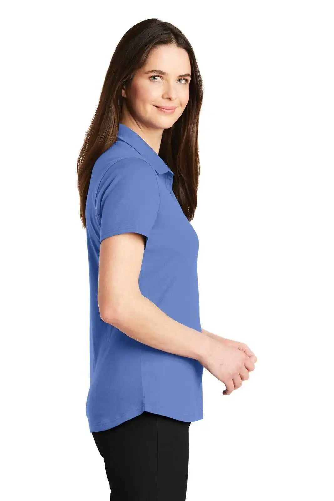 Port Authority Lk164 Ladies Superpro Knit Polo - Ultramarine Blue