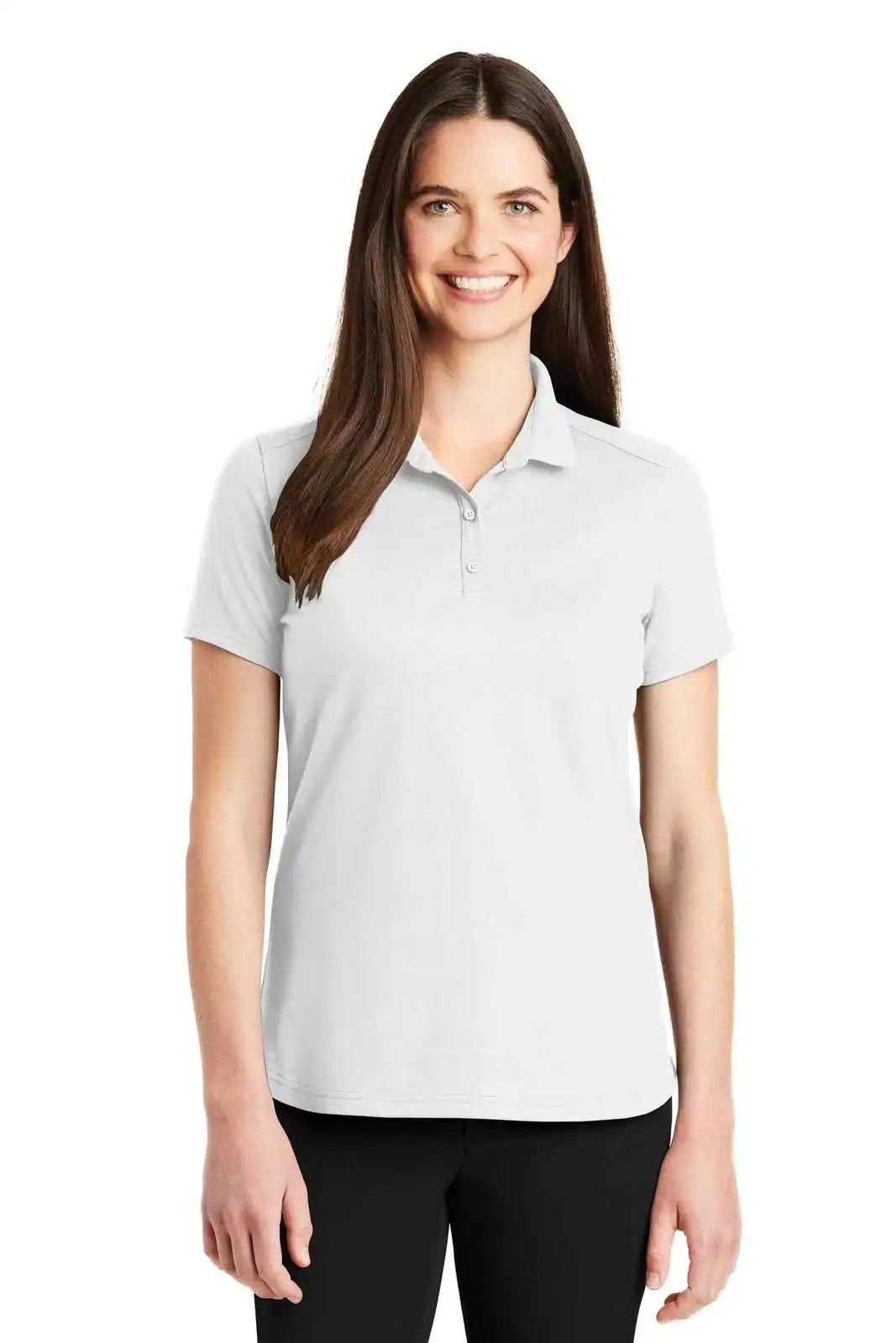 Port Authority Lk164 Ladies Superpro Knit Polo - White