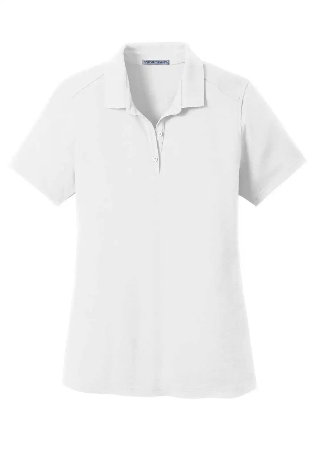 Port Authority Lk164 Ladies Superpro Knit Polo - White