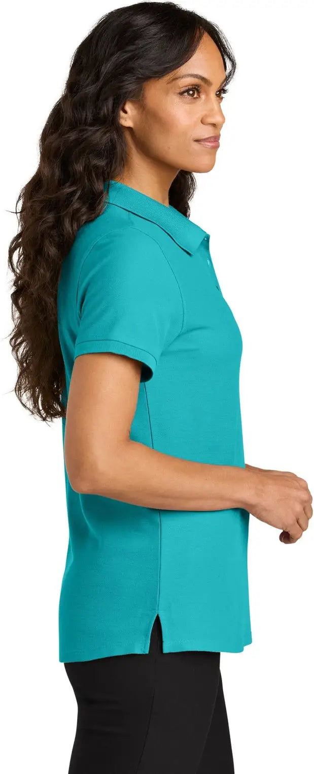 Port Authority Lk200 Women’s Wearever Signature Pique Polo - Aquamarine