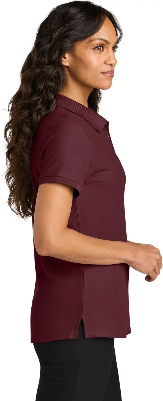 Port Authority Lk200 Women’s Wearever Signature Pique Polo - Burgundy