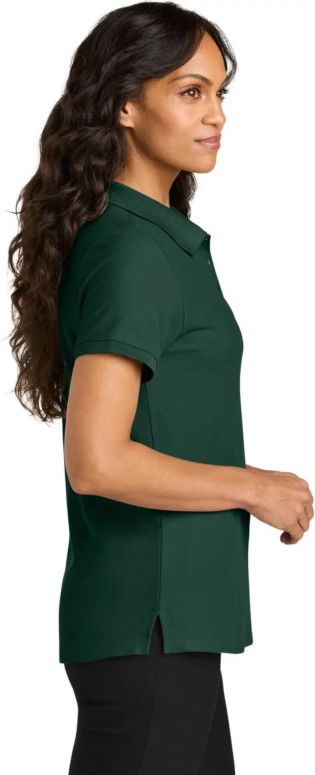 Port Authority Lk200 Women’s Wearever Signature Pique Polo - Dark Green
