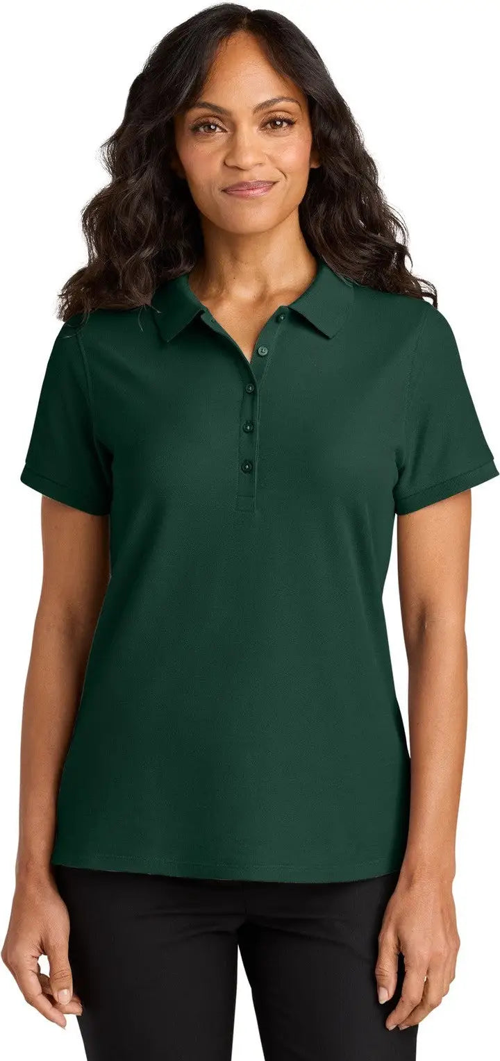 Port Authority Lk200 Women’s Wearever Signature Pique Polo - Dark Green - Ladies Xs