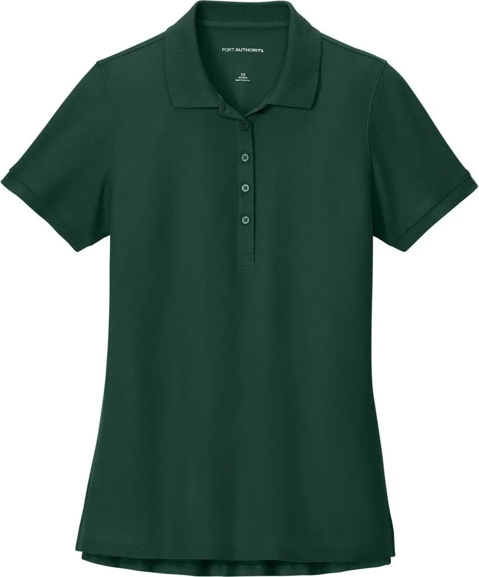 Port Authority Lk200 Women’s Wearever Signature Pique Polo - Dark Green