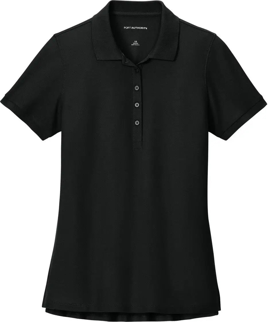 Port Authority Lk200 Women’s Wearever Signature Pique Polo - Deep Black
