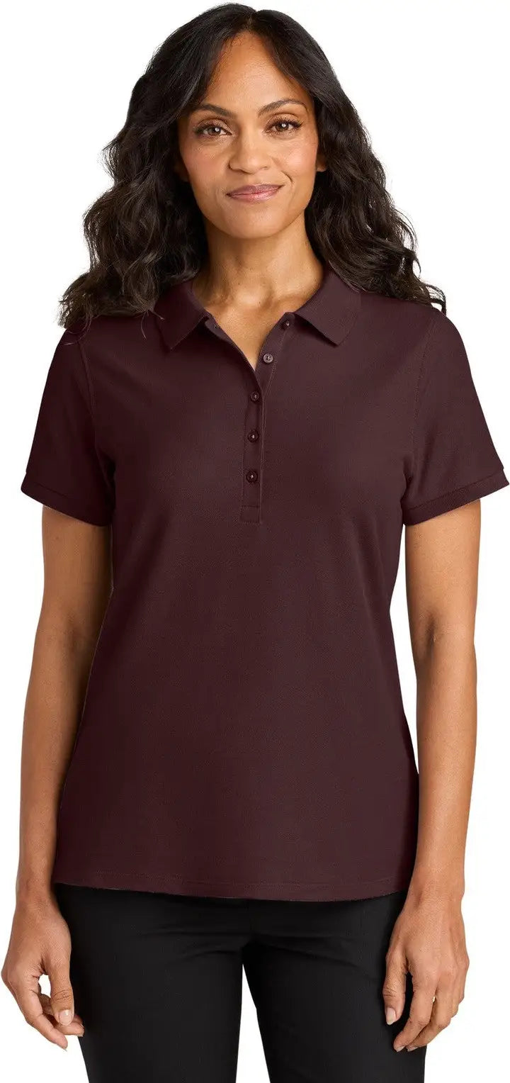Port Authority Lk200 Women’s Wearever Signature Pique Polo - Maroon - Ladies Xs