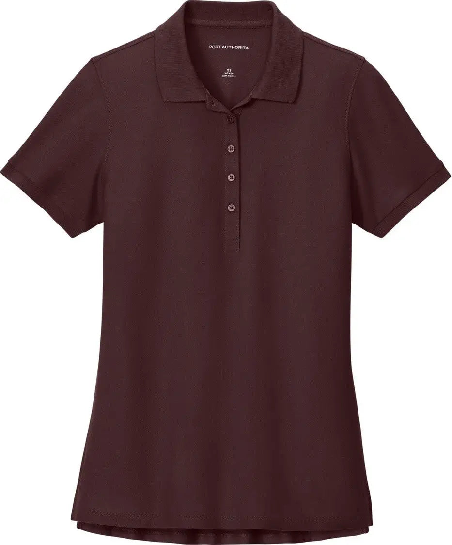 Port Authority Lk200 Women’s Wearever Signature Pique Polo - Maroon