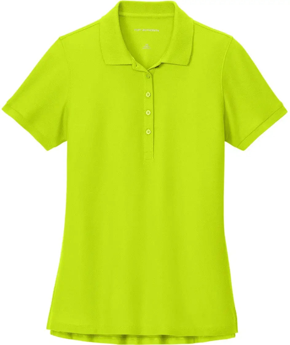 Port Authority Lk200 Women’s Wearever Signature Pique Polo - Neon Yellow