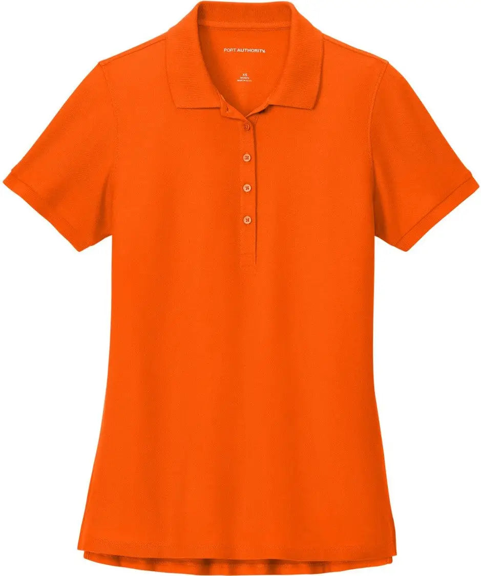 Port Authority Lk200 Women’s Wearever Signature Pique Polo - Neon Orange