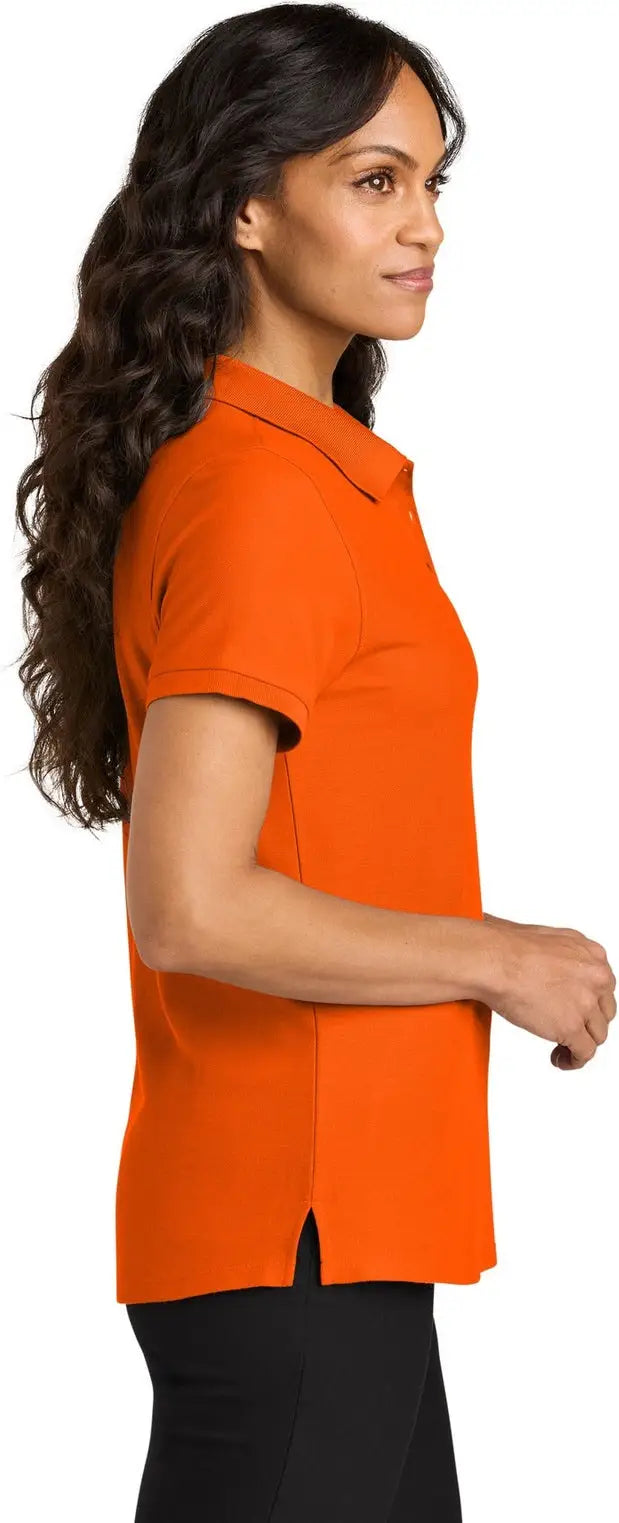 Port Authority Lk200 Women’s Wearever Signature Pique Polo - Neon Orange