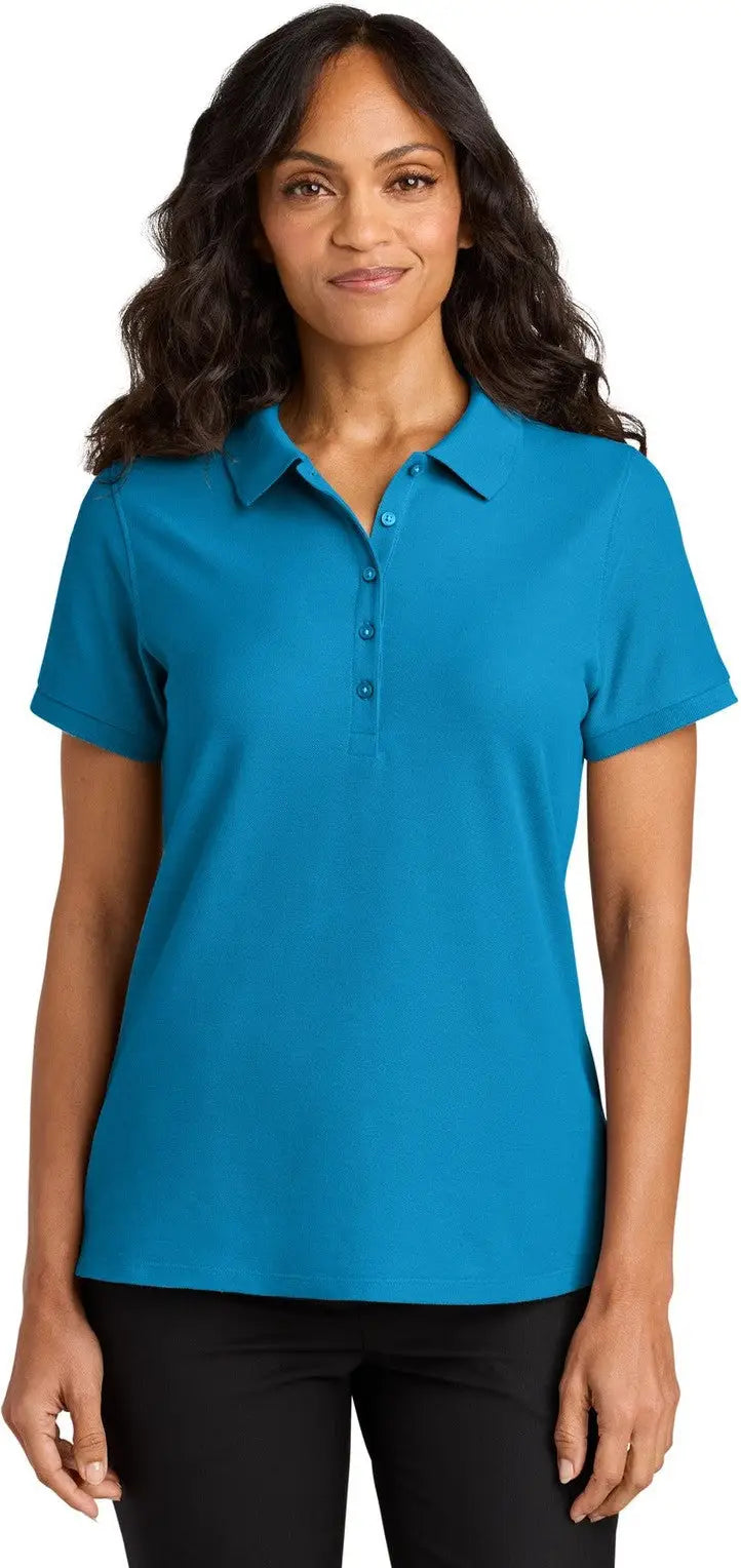 Port Authority Lk200 Women’s Wearever Signature Pique Polo - Parcel Blue - Ladies Xs