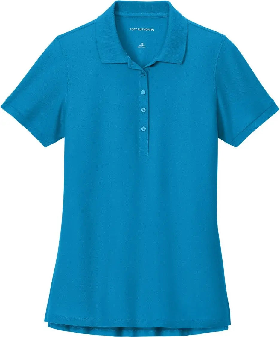 Port Authority Lk200 Women’s Wearever Signature Pique Polo - Parcel Blue