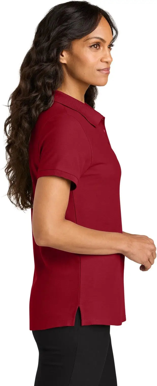 Port Authority Lk200 Women’s Wearever Signature Pique Polo - Rich Red