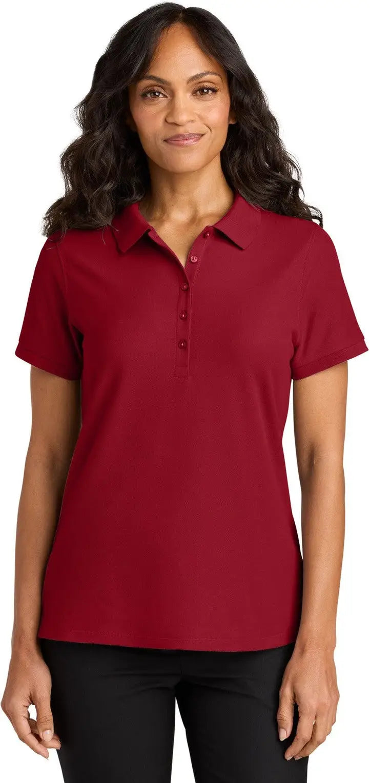 Port Authority Lk200 Women’s Wearever Signature Pique Polo - Rich Red - Ladies Xs