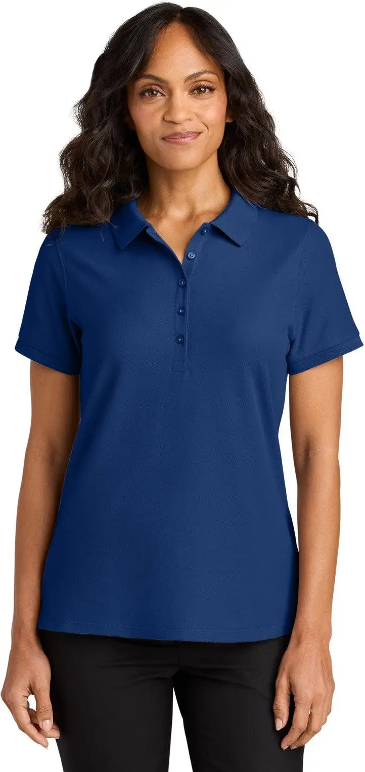 Port Authority Lk200 Women’s Wearever Signature Pique Polo - Royal - Ladies Xs