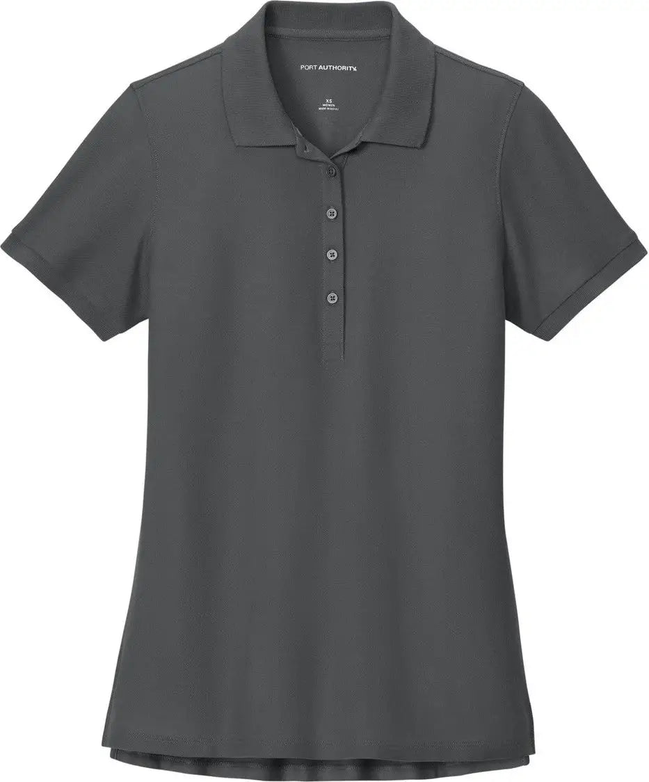 Port Authority Lk200 Women’s Wearever Signature Pique Polo - Storm Gray