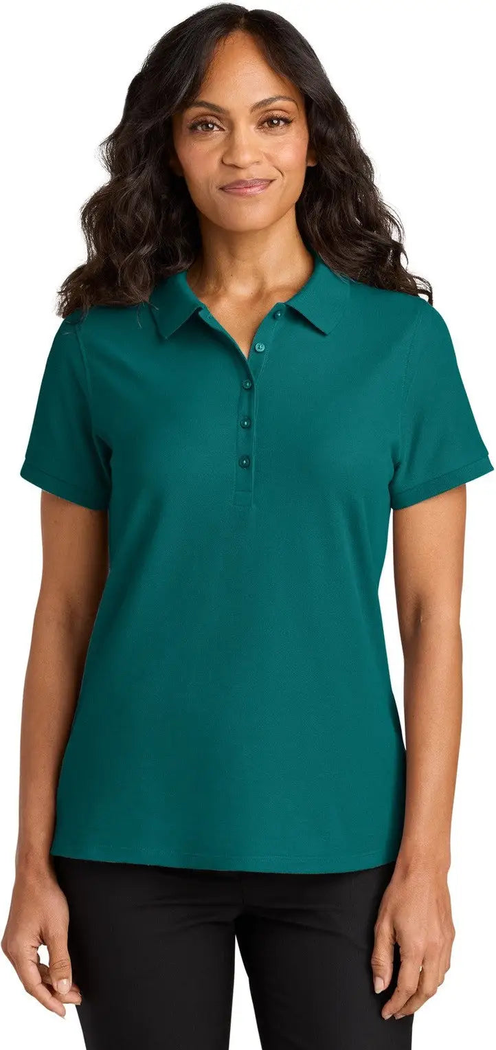 Port Authority Lk200 Women’s Wearever Signature Pique Polo - Teal Green - Ladies Xs