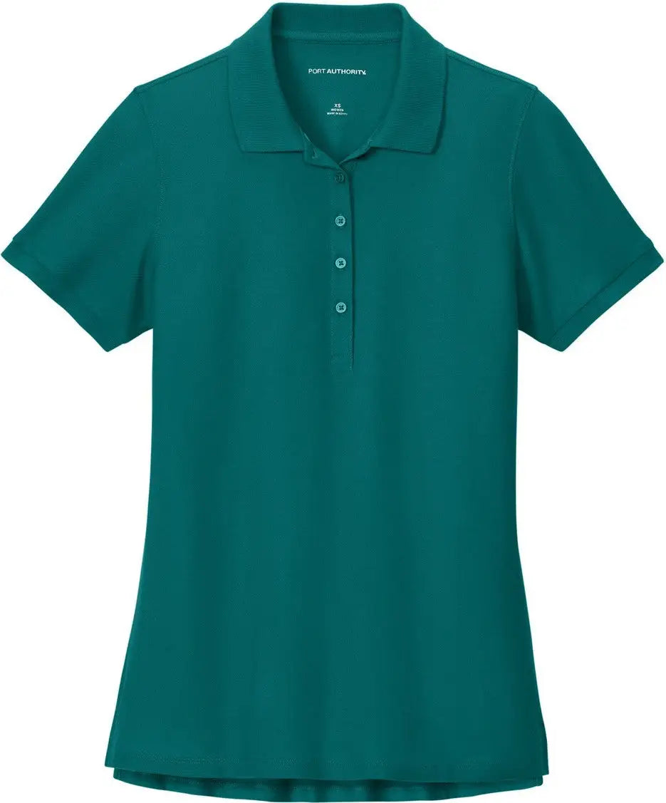 Port Authority Lk200 Women’s Wearever Signature Pique Polo - Teal Green