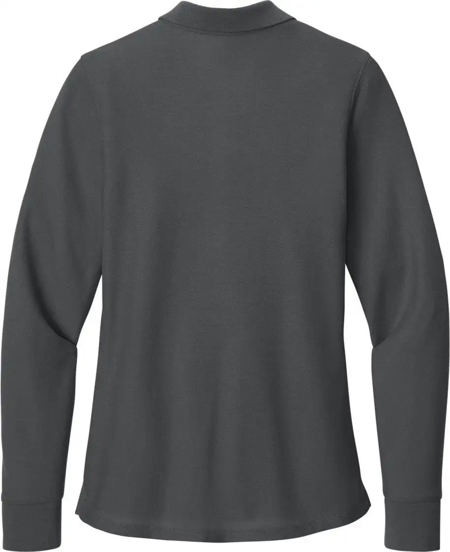 Port Authority Lk200ls Women’s Wearever Signature Pique Long Sleeve Polo - Storm Gray