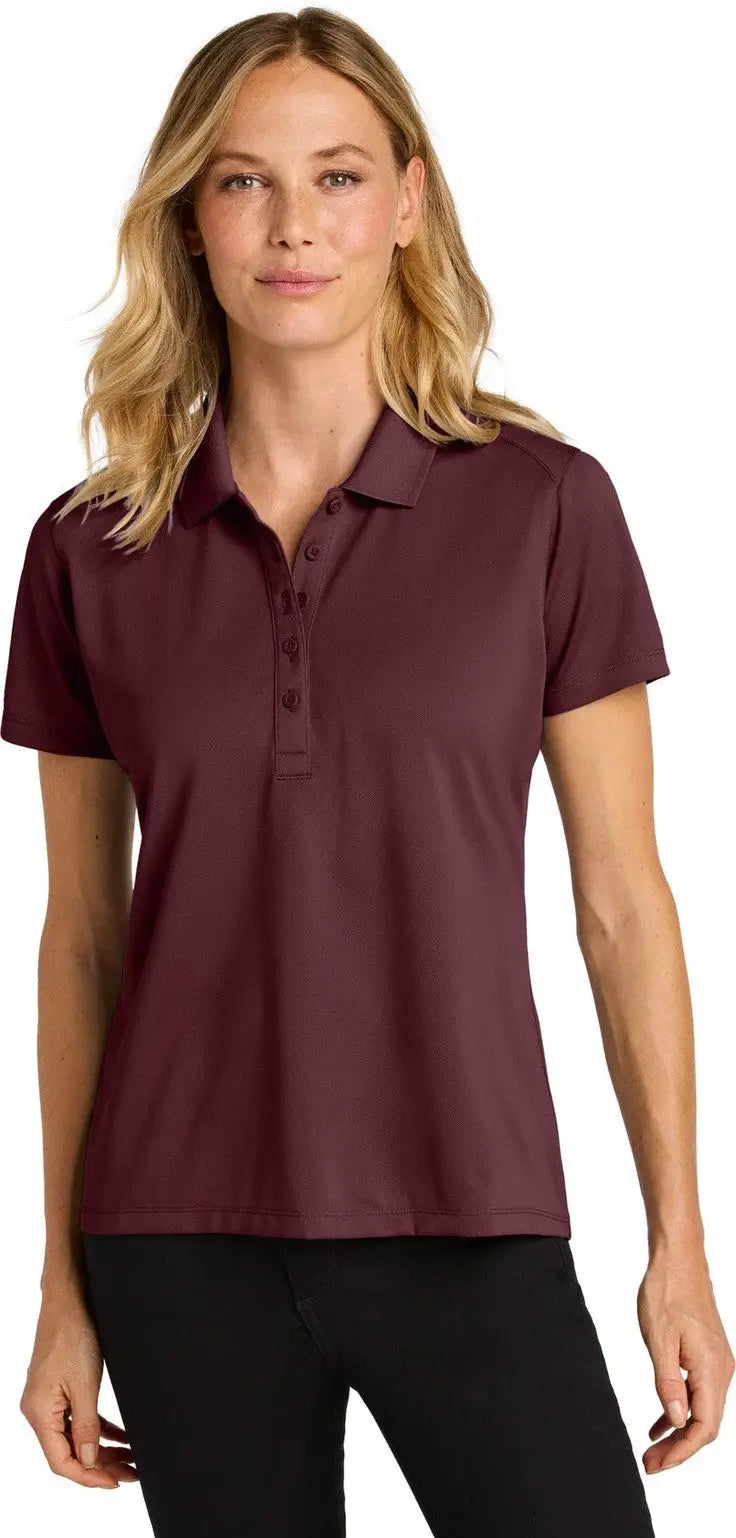 Port Authority Lk240 Women’s Wearever Performance Pique Polo - Burgundy - Ladies Xs