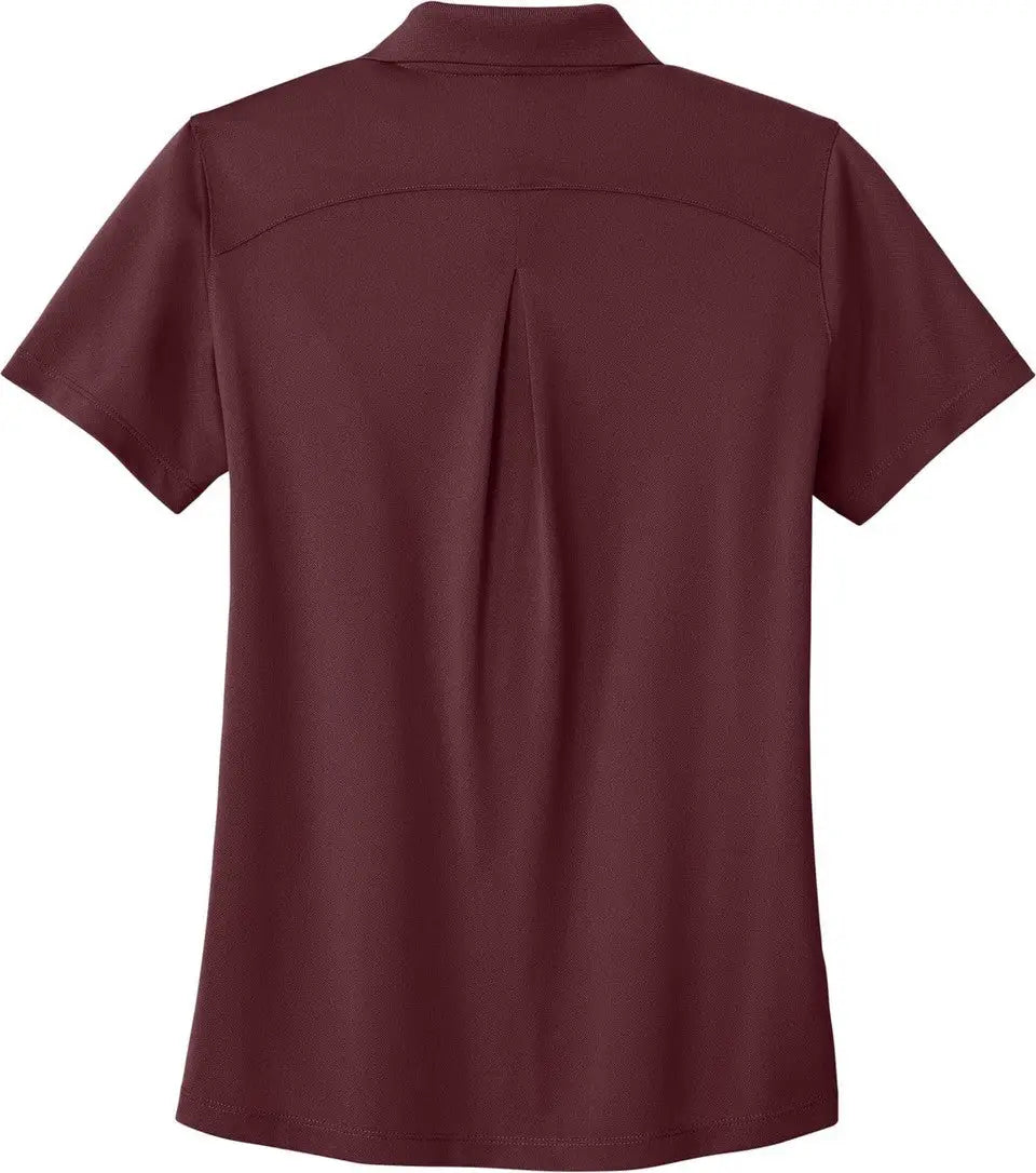 Port Authority Lk240 Women’s Wearever Performance Pique Polo - Burgundy - Ladies Xs