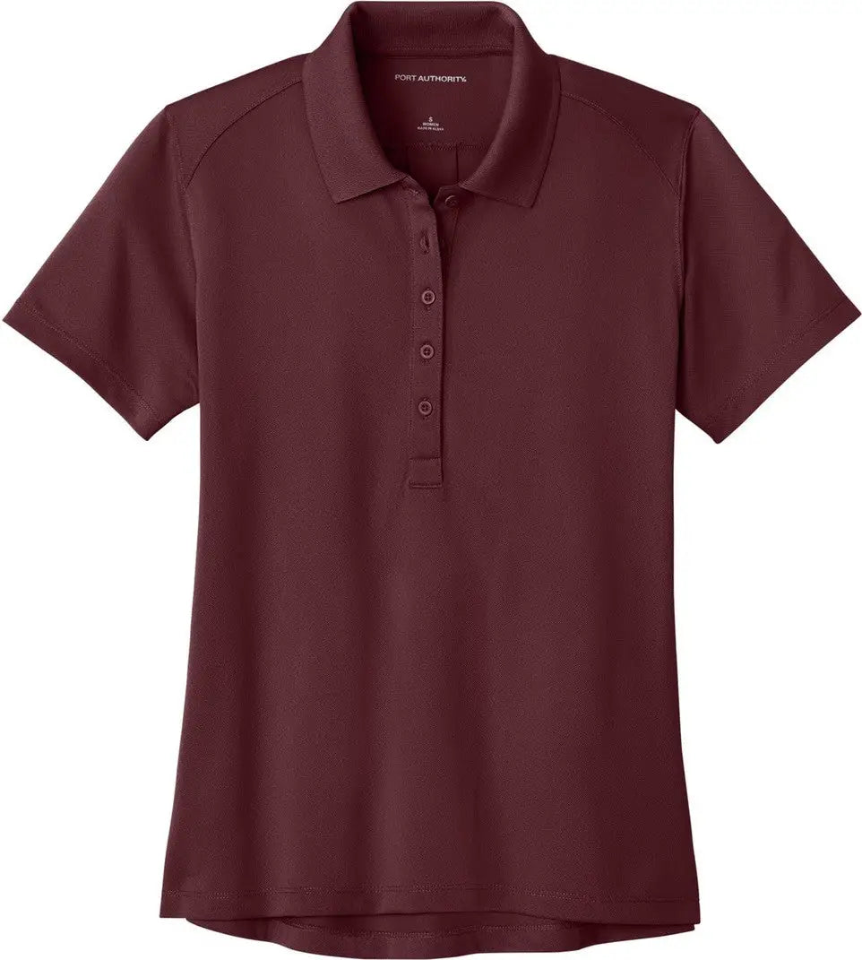 Port Authority Lk240 Women’s Wearever Performance Pique Polo - Burgundy