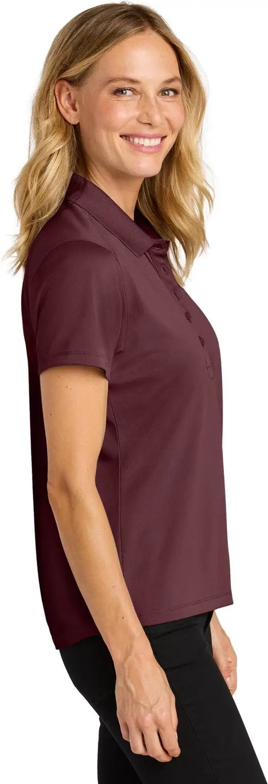 Port Authority Lk240 Women’s Wearever Performance Pique Polo - Burgundy