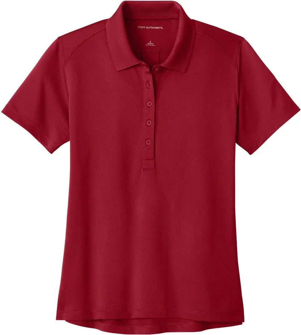 Port Authority Lk240 Women’s Wearever Performance Pique Polo - Rich Red