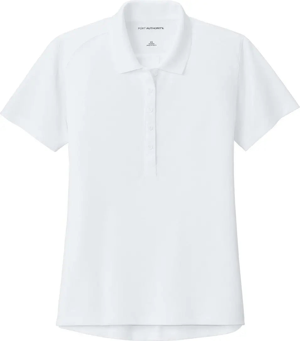 Port Authority Lk240 Women’s Wearever Performance Pique Polo - White