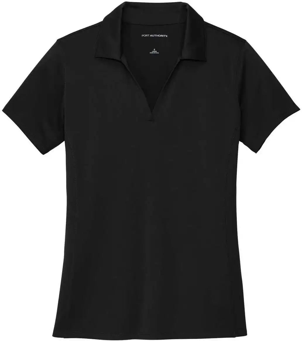 Port Authority Lk398 Ladies Performance Staff Polo - Black