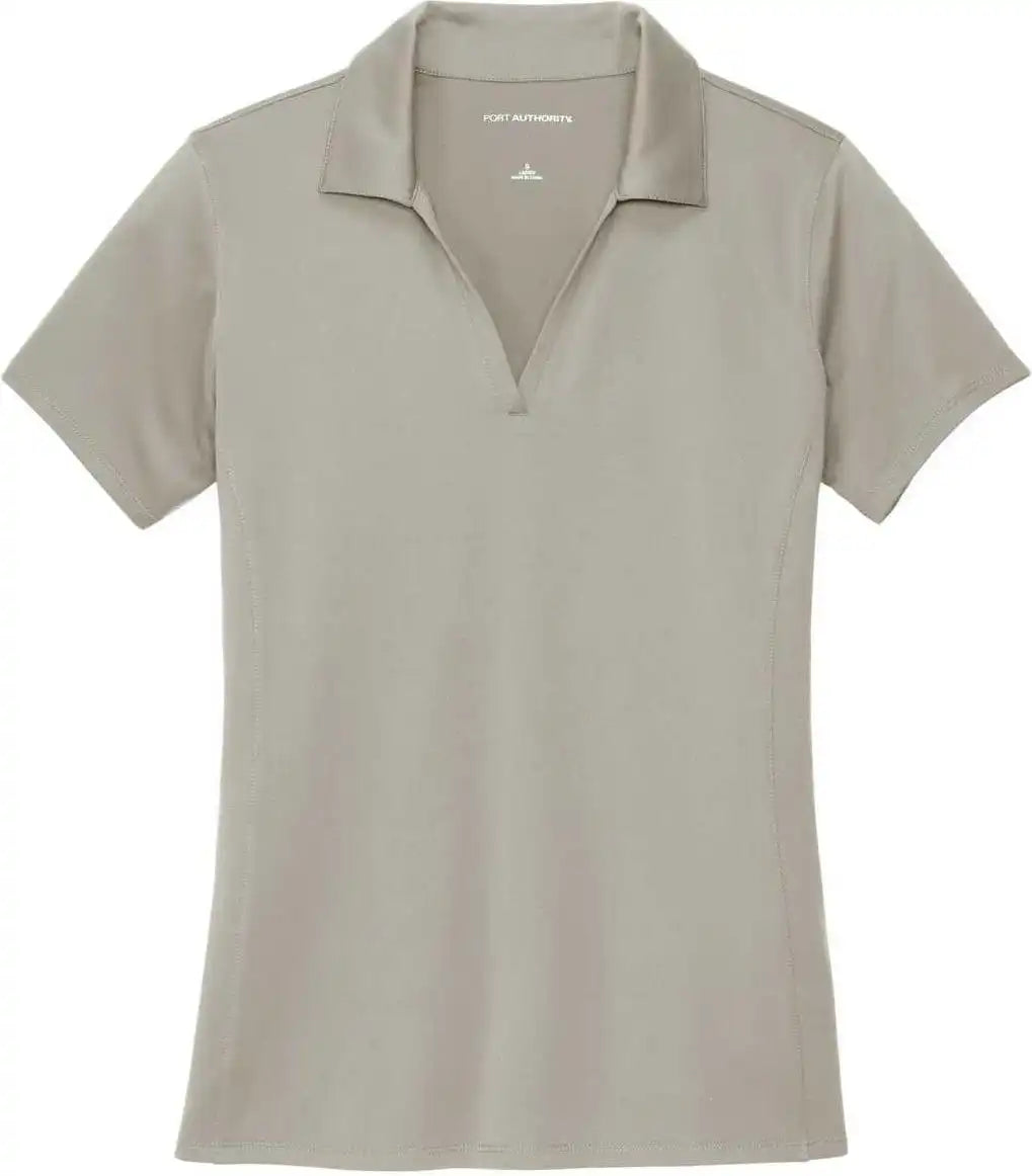 Port Authority Lk398 Ladies Performance Staff Polo - Silver
