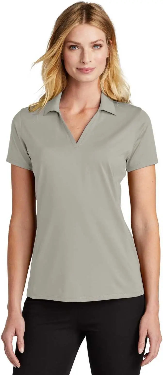 Port Authority Lk398 Ladies Performance Staff Polo - Silver