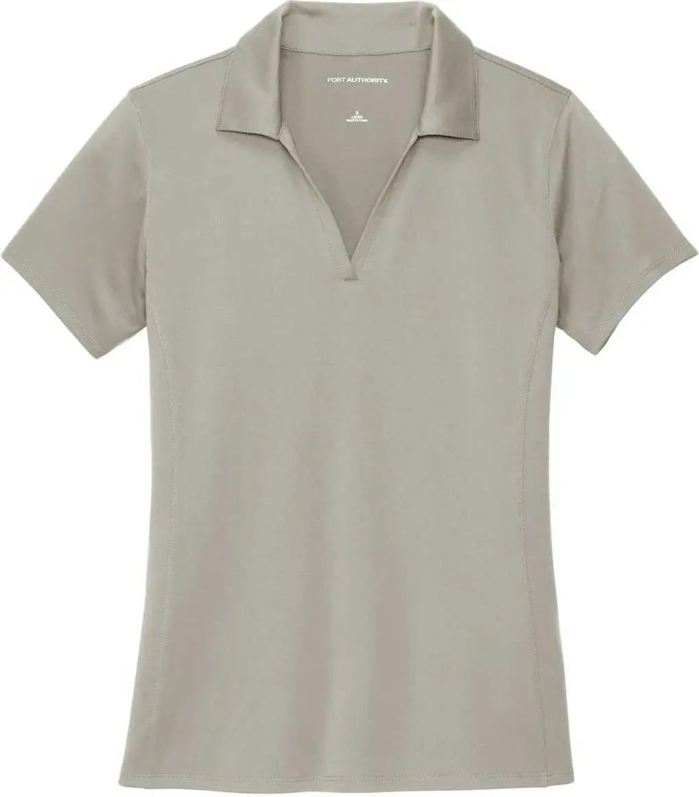 Port Authority Lk398 Ladies Performance Staff Polo - Silver