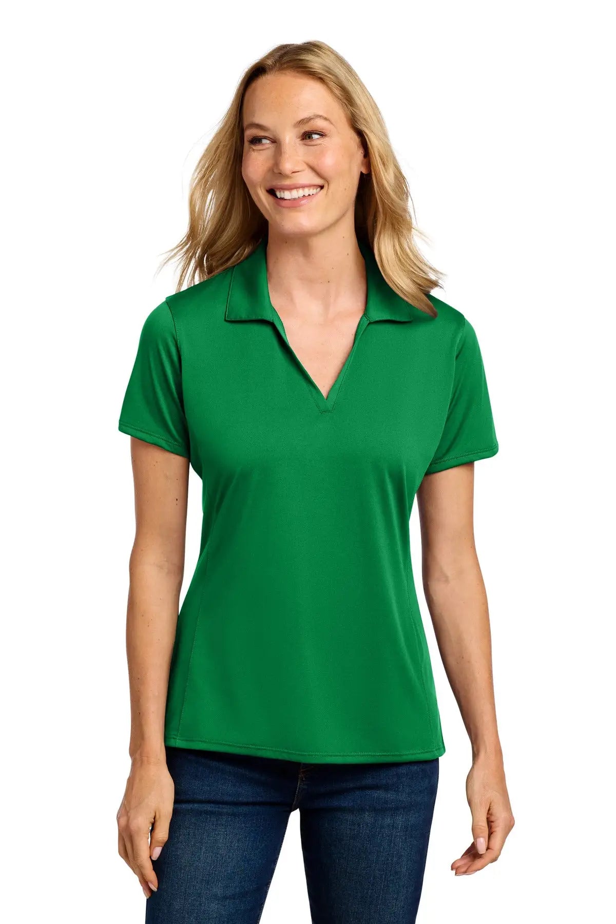 Port Authority Lk398 Women’s Performance Staff Polo - Spring Green - Ladies Xs