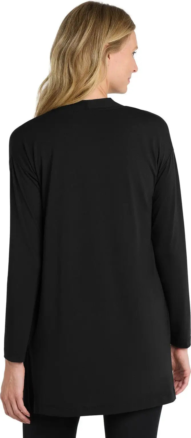 Port Authority Lk5434 Women’s Concept Long Pocket Cardigan - Black