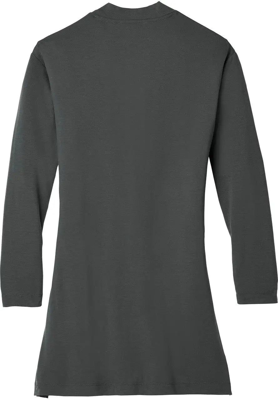 Port Authority Lk5434 Women’s Concept Long Pocket Cardigan - Gray Smoke - Ladies Xs