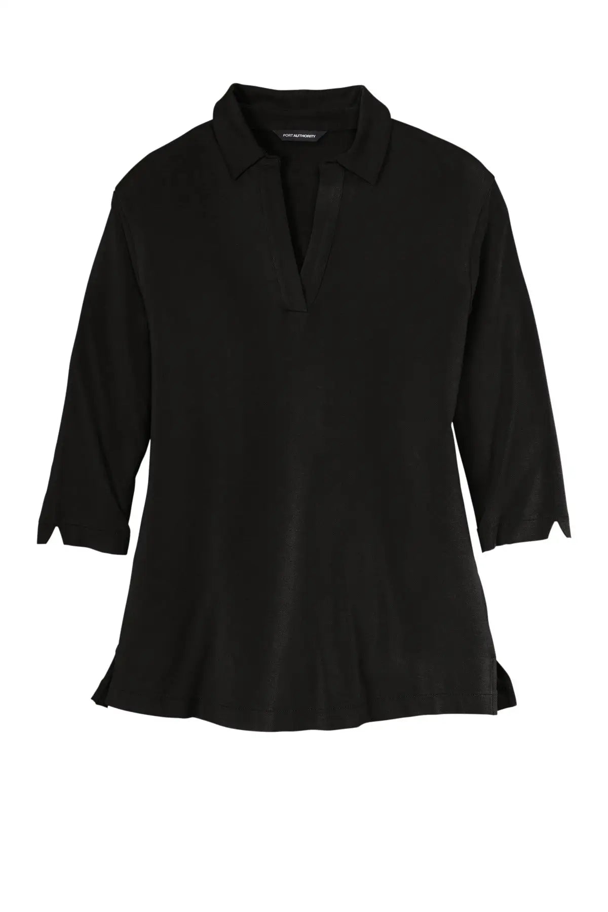 Port Authority Lk5601 Women’s Luxe Knit Tunic - Deep Black