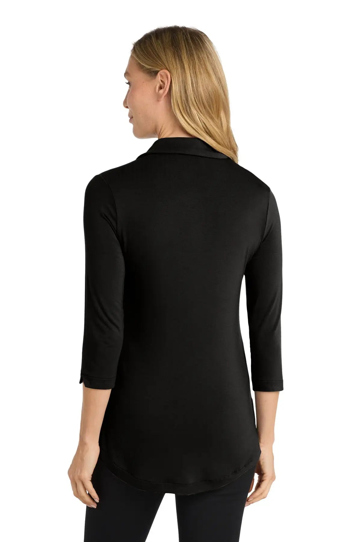 Port Authority Lk5601 Women’s Luxe Knit Tunic - Deep Black