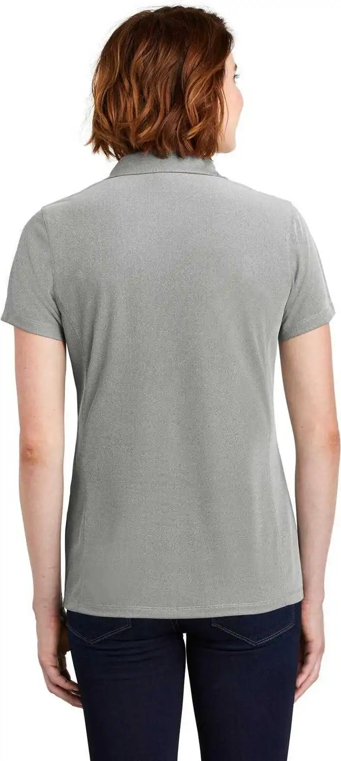 Port Authority Lk582 Ladies Poly Oxford Pique Polo - Black