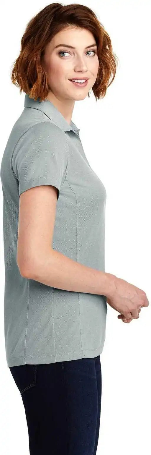 Port Authority Lk582 Ladies Poly Oxford Pique Polo - Gusty Gray