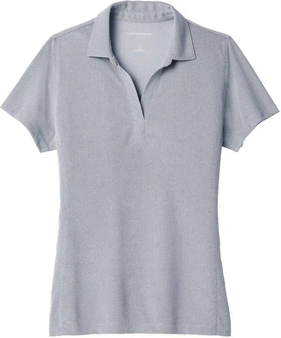 Port Authority Lk582 Ladies Poly Oxford Pique Polo - True Navy
