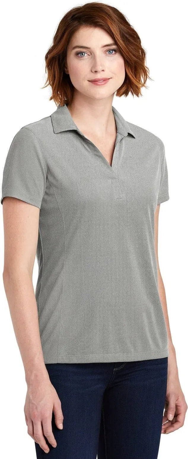 Port Authority Lk582 Women’s Poly Oxford Pique Polo - Black