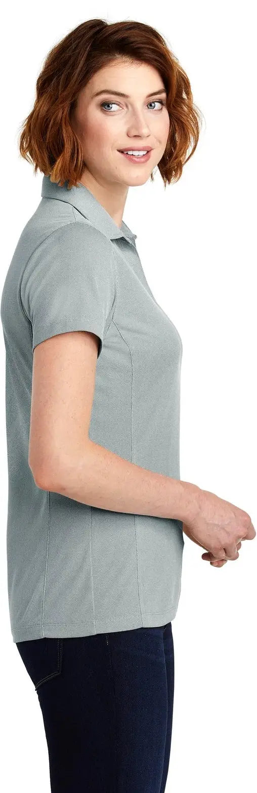 Port Authority Lk582 Women’s Poly Oxford Pique Polo - Gusty Gray