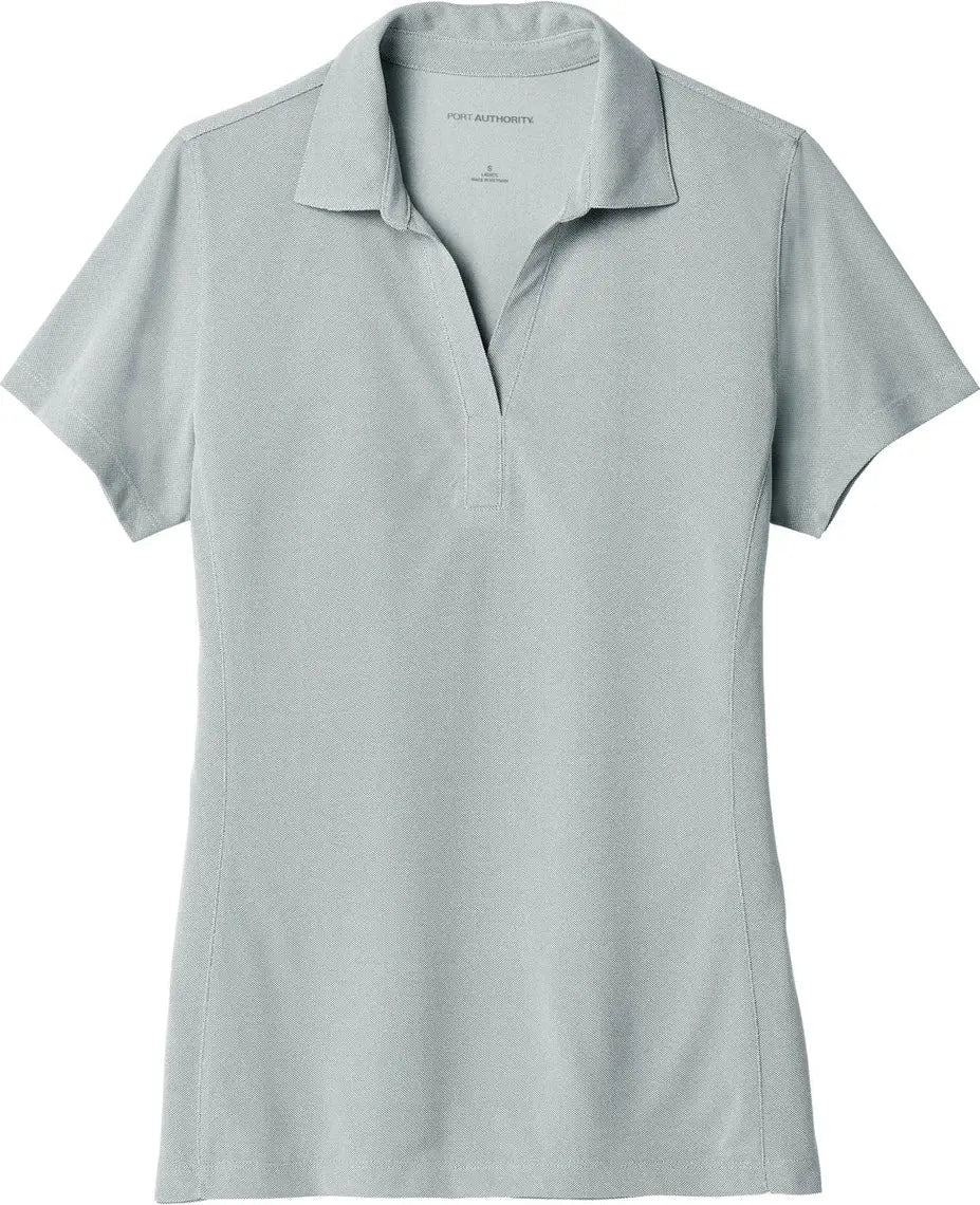 Port Authority Lk582 Women’s Poly Oxford Pique Polo - Gusty Gray