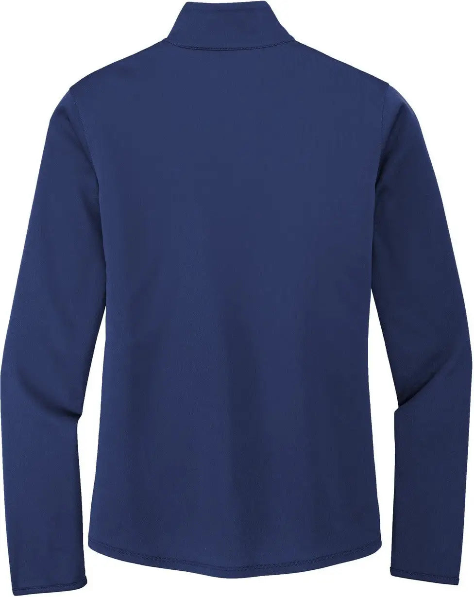 Port Authority Lk584 Women’s Silk Touch Performance 1/4-zip - Royal Steel Gray