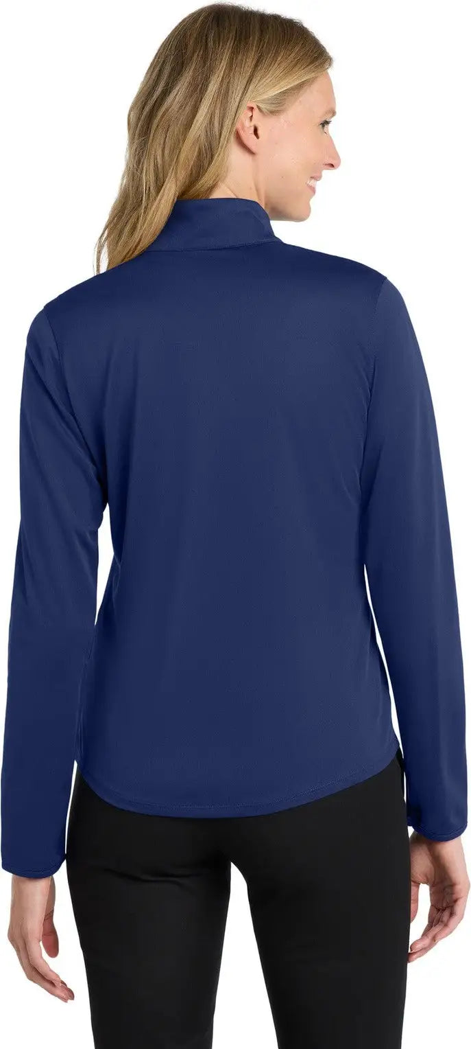 Port Authority Lk584 Women’s Silk Touch Performance 1/4-zip - Royal Steel Gray