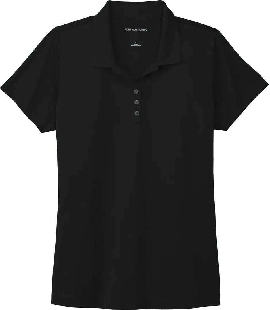 Port Authority Lk587 Women’s Eclipse Stretch Polo - Deep Black